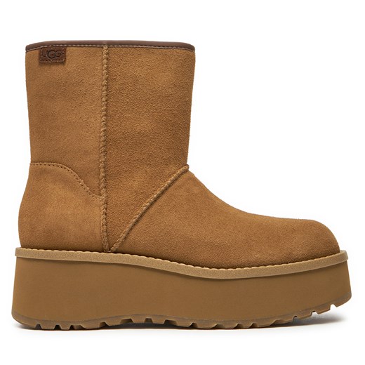 Botki Ugg W Cityfunc Mid 1158196 Brązowy ze sklepu eobuwie.pl w kategorii Botki - zdjęcie 177417406