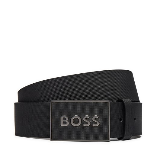 Pasek Męski Boss Icon S1 50471333 Czarny 85 eobuwie.pl