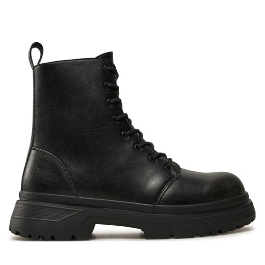 Trapery Guess Palermo Boot FMFPAL ELE11 Czarny ze sklepu eobuwie.pl w kategorii Buty zimowe męskie - zdjęcie 177418789