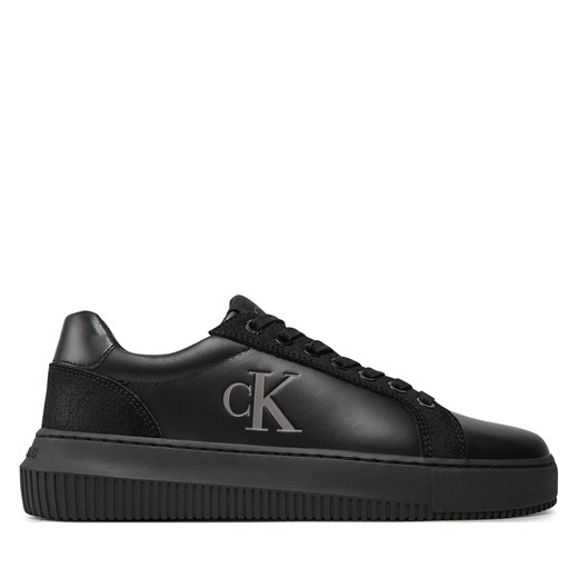 Sneakersy Calvin Klein Jeans Chunky Cupsole Lth Mg Lth YW0YW01614 Czarny 38 okazja eobuwie.pl