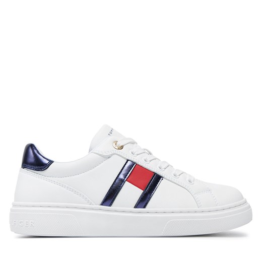 Sneakersy Tommy Hilfiger Flag Low Cut Lace-Up Sneaker T3A9-33538-1351 S Biały Tommy Hilfiger 38 eobuwie.pl