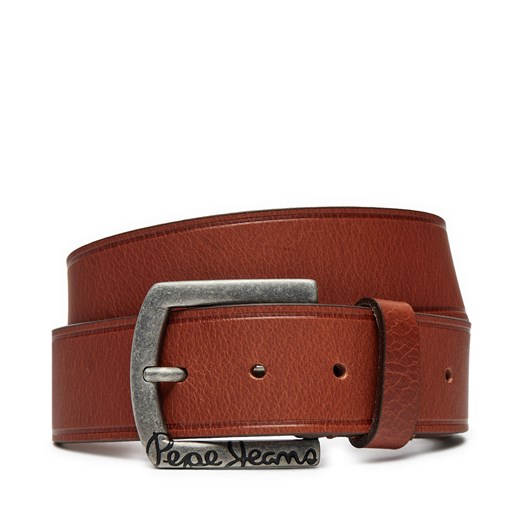 Pasek Męski Pepe Jeans Moss PM021026 Brązowy Pepe Jeans 1one size eobuwie.pl