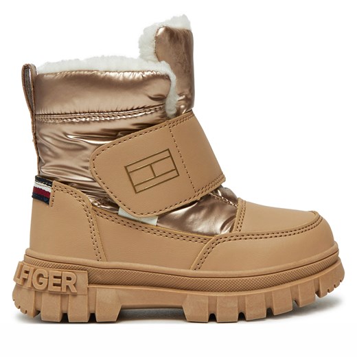 Śniegowce Tommy Hilfiger Fur Boot T1A5-33605-1695 M Beżowy Tommy Hilfiger 26 eobuwie.pl