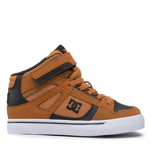 Sneakersy DC Pure High-Top Ev ADBS300324 Brązowy 31 eobuwie.pl