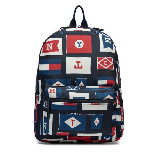 Plecak Tommy Hilfiger Essential AU0AU01922 Granatowy ze sklepu eobuwie.pl w kategorii Plecaki - zdjęcie 177423527