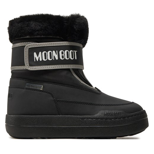 Śniegowce Moon Boot Junior Park Strap 80D3440030 Czarny Moon Boot 27 eobuwie.pl
