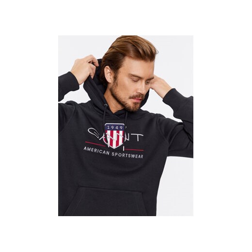 Gant Bluza Archive Shield 2047082 Czarny Regular Fit Gant XXL MODIVO