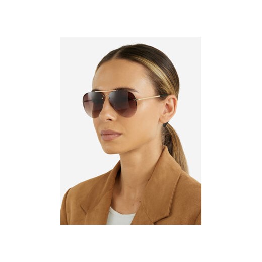 Gino Rossi Okulary przeciwsłoneczne MR22LQ006S-1 Brązowy Gino Rossi one size MODIVO