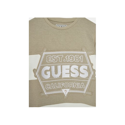 Guess Sweter L5RQ09 KCCH0 Beżowy Regular Fit Guess 16Y MODIVO
