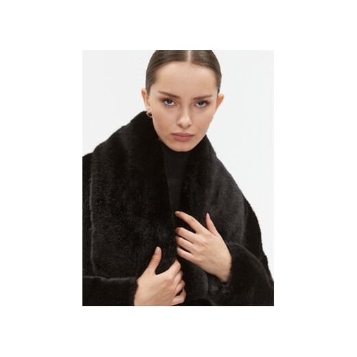 Elisabetta Franchi Futro CP-51A-37E2-V980 Czarny Relaxed Fit Elisabetta Franchi 40 MODIVO