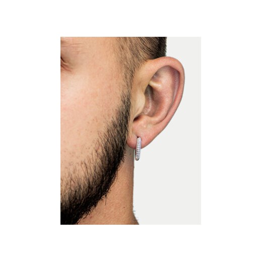 ICED STUFF Kolczyki Diamond Ring Białe złoto Iced Stuff uniwersalny MODIVO