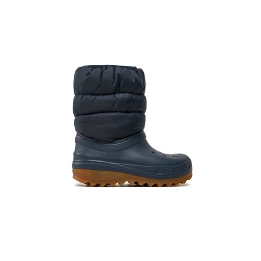 Crocs Śniegowce Crocs Classic Neo Puff Boot K 207684 Niebieski ze sklepu MODIVO w kategorii Buty zimowe dziecięce - zdjęcie 177436449