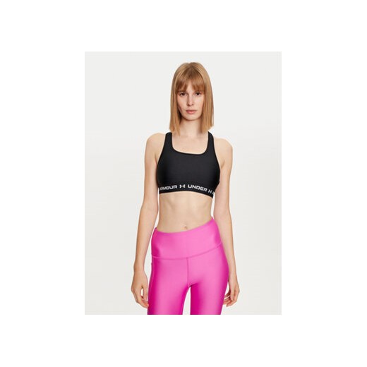 Under Armour Biustonosz sportowy Crossback Mid Bra 1361034 Czarny ze sklepu MODIVO w kategorii Biustonosze - zdjęcie 177438469