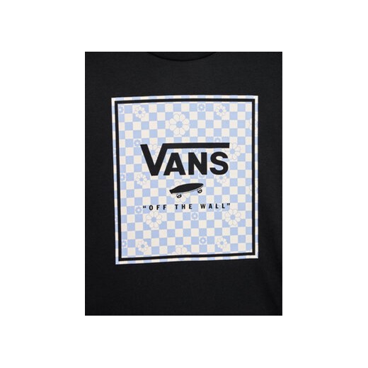 Vans T-Shirt Box Fill Floral Crew VN00078E Czarny Regular Fit Vans S MODIVO