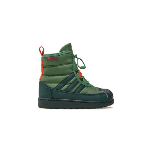 adidas Kozaki Superstar 360 2.0 ID4052 Zielony ze sklepu MODIVO w kategorii Buty zimowe dziecięce - zdjęcie 177439326