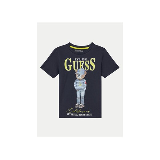 Guess T-Shirt L5RI17 K8HM4 Granatowy Regular Fit Guess 10Y MODIVO