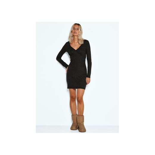 Noisy May Sukienka dzianinowa Prasi 27022157 Szary Slim Fit Noisy May M MODIVO