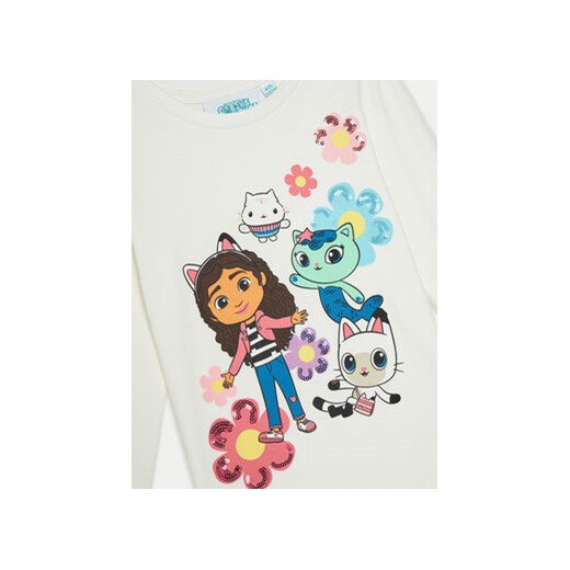 OVS Bluzka 2136006 Écru Regular Fit Ovs 6_7Y MODIVO