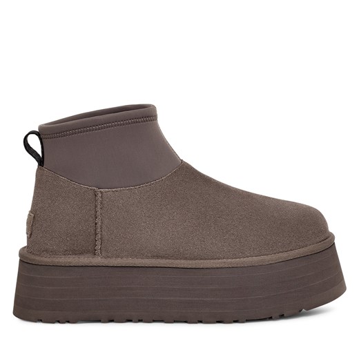 Śniegowce Ugg W Classic Mini Dipper 1168170 Szary 39 eobuwie.pl