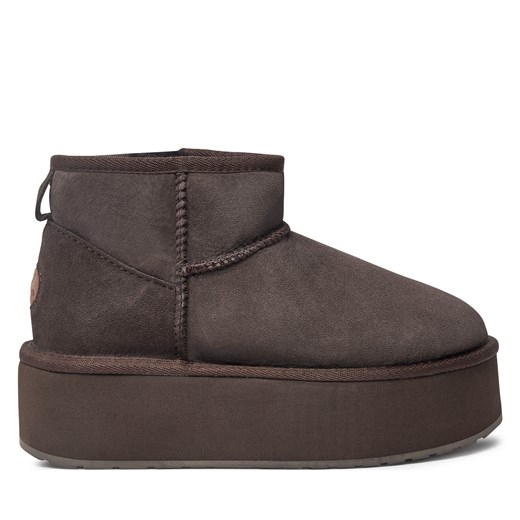 Śniegowce EMU Australia Stinger Micro Flatform W13082 Brązowy Emu Australia 42 wyprzedaż eobuwie.pl