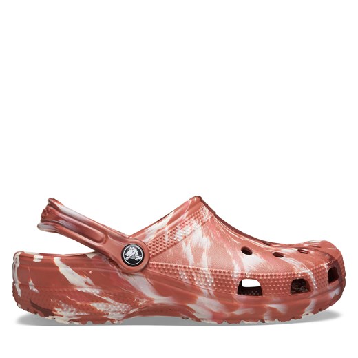 Klapki Crocs Classic Marbled Clog 206867 Brązowy ze sklepu eobuwie.pl w kategorii Klapki damskie - zdjęcie 177445428