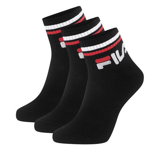 Skarpety Fila F9398-AW24 (3-pack) Czarny ze sklepu eobuwie.pl w kategorii Skarpetki męskie - zdjęcie 177445515