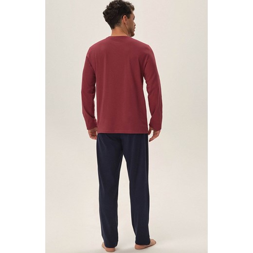 Henderson długa piżama męska Jetson 41903-83X, Kolor bordowy, Rozmiar 2XL, Henderson ze sklepu Intymna w kategorii Piżamy męskie - zdjęcie 177448078
