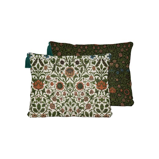 Madre Selva Poszewka w kolorze zielonym ze wzorem na poduszkę - 50 x 35 cm ze sklepu Limango Polska w kategorii Poszewki na poduszki - zdjęcie 177451075