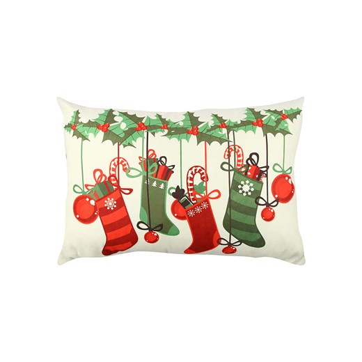 Colorful Cotton Poduszka w kolorze czerwono-zielonym ze sklepu Limango Polska w kategorii Poduszki dekoracyjne - zdjęcie 177451226