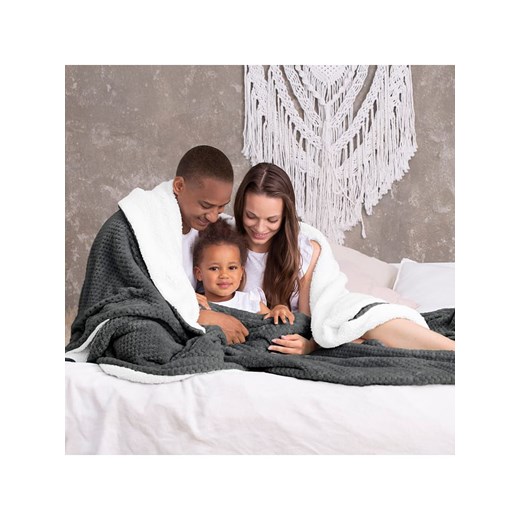 Amelia Home Koc w kolorze antracytowym Amelia Home 170x210 cm Limango Polska okazyjna cena