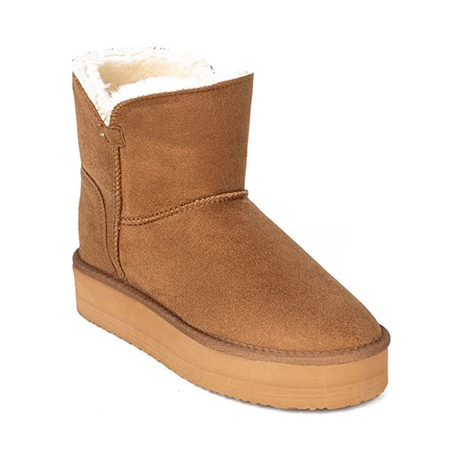 ISLAND BOOT Botki zimowe &quot;Chloe&quot; w kolorze jasnobrązowym Island Boot 36 okazyjna cena Limango Polska
