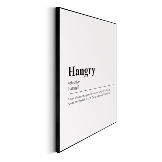 Orangewallz Druk artystyczny "Hangry" w ramce - 40 x 50 cm Orangewallz onesize promocyjna cena Limango Polska