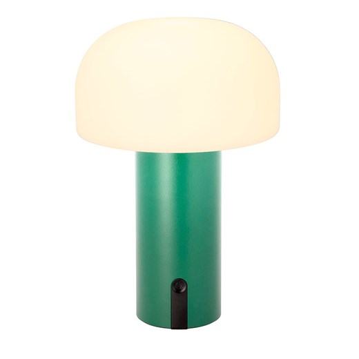 Villa Collection Lampa stołowa LED &quot;Styles&quot; w kolorze biało-zielonym- wys. 22,5 cm ze sklepu Limango Polska w kategorii Lampy stołowe - zdjęcie 177456887