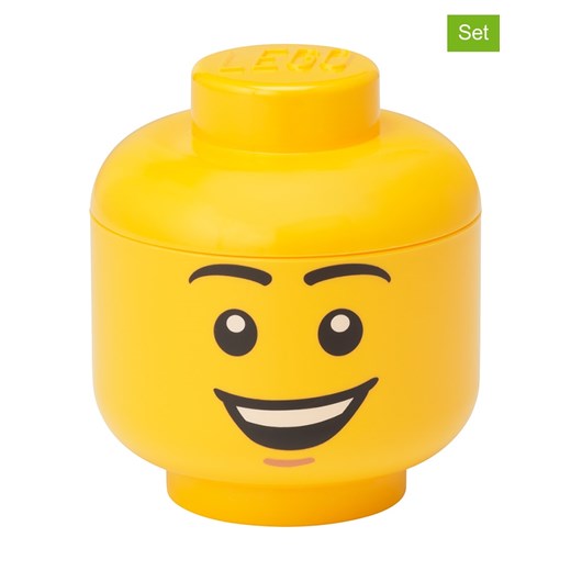 LEGO Pojemniki (4 szt.) &quot;Head Mini&quot; w kolorze żółtym ze sklepu Limango Polska w kategorii Pojemniki kuchenne - zdjęcie 177459717