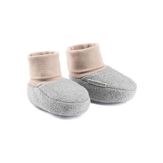 Hofbrucker Wełniane buty &quot;Elias&quot; w kolorze szarym do raczkowania ze sklepu Limango Polska w kategorii Kapcie dziecięce - zdjęcie 177460229