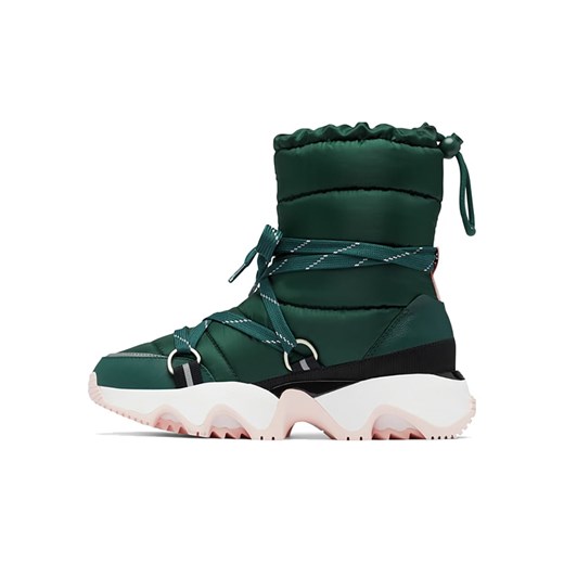 Sorel Skórzane kozaki zimowe &quot;Kinetic Impact&quot; w kolorze zielonym Sorel 37 okazja Limango Polska