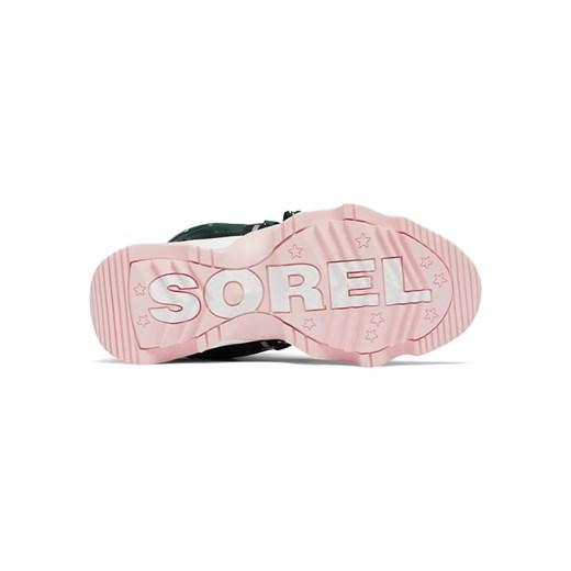 Sorel Skórzane kozaki zimowe &quot;Kinetic Impact&quot; w kolorze zielonym Sorel 37,5 promocja Limango Polska