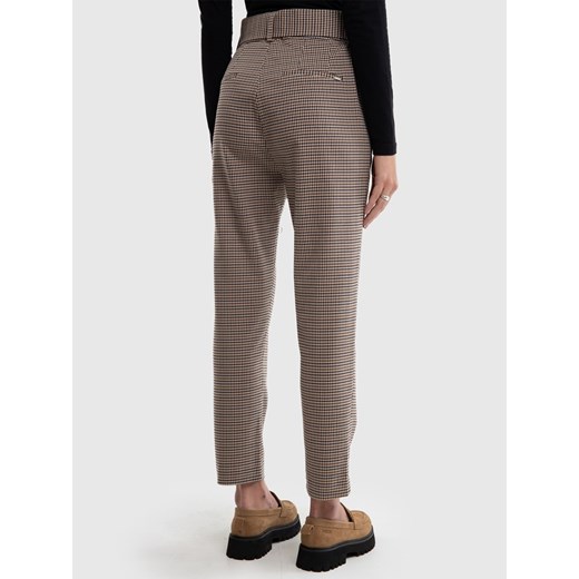 BIG STAR Spodnie w kolorze beżowo-czarnym L Limango Polska wyprzedaż