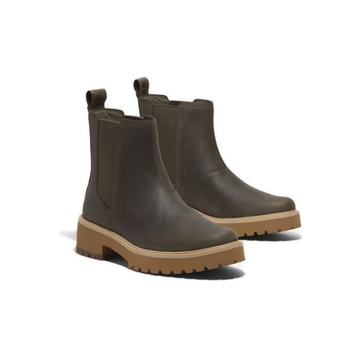 Timberland Skórzane sztyblety &quot;Carnaby Cool&quot; w kolorze khaki Timberland 36 wyprzedaż Limango Polska