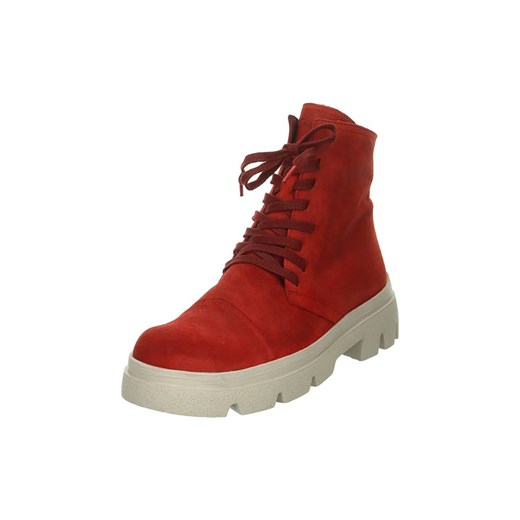 Think! Skórzane botki w kolorze czerwonym Think! 38 promocja Limango Polska