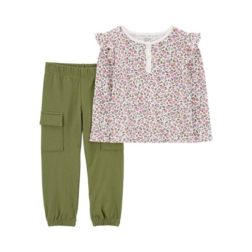 carter&apos;s 2-częściowy zestaw w kolorze zielonym ze wzorem ze sklepu Limango Polska w kategorii Komplety niemowlęce - zdjęcie 177463586