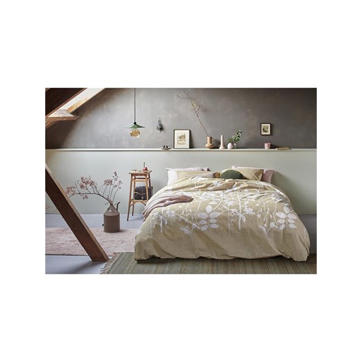 Beddinghouse Komplet pościeli "Plant" w kolorze żółto-białym Beddinghouse 135x200 cm promocja Limango Polska