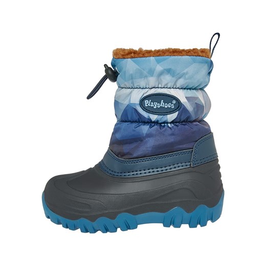 Playshoes Kozaki zimowe w kolorze niebieskim Playshoes 24/25 promocja Limango Polska