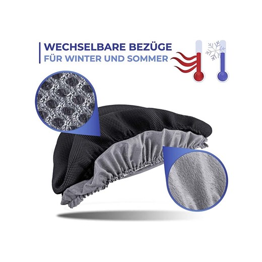 Wenko Żelowa poduszka w kolorze czarnym na siedzienia - wys. 5 x Ø 42 cm Wenko onesize Limango Polska wyprzedaż