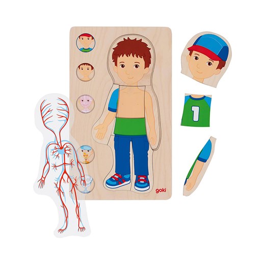 Goki 29-częściowe drewniane puzzle &quot;Boy&quot; - 4+ ze sklepu Limango Polska w kategorii Zabawki - zdjęcie 177468848