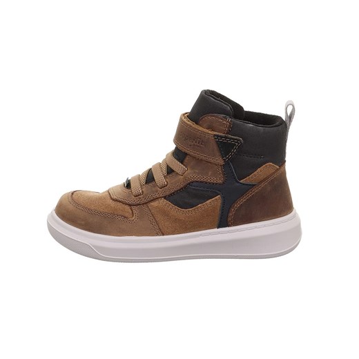 superfit Skórzane sneakersy &quot;Cosmo&quot; w kolorze jasnobrązowym ze sklepu Limango Polska w kategorii Buty sportowe dziecięce - zdjęcie 177470759