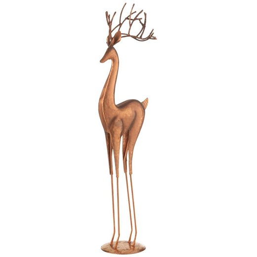 J Line Figurka dekoracyjna &quot;Reindeer&quot; w kolorze miedzianym - 14,5 x 54 x 10 cm ze sklepu Limango Polska w kategorii Dekoracje - zdjęcie 177471368