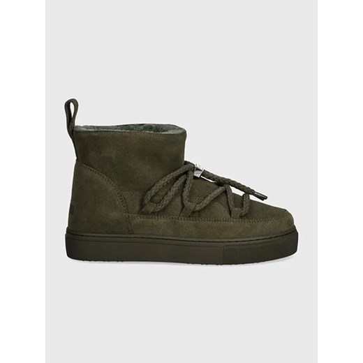 INUIKII Skórzane botki zimowe &quot;Classic Low&quot; w kolorze khaki ze sklepu Limango Polska w kategorii Śniegowce damskie - zdjęcie 177471589