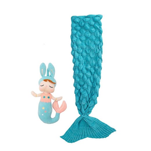 Crochetts 2-częściowy zestaw &quot;Doll Lili&quot; w kolorze niebieskim ze sklepu Limango Polska w kategorii Pościele - zdjęcie 177471718