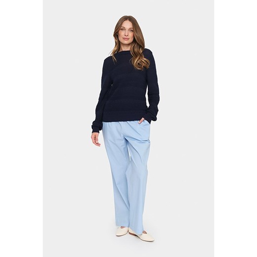 SAINT TROPEZ Sweter w kolorze granatowym ze sklepu Limango Polska w kategorii Swetry damskie - zdjęcie 177472387